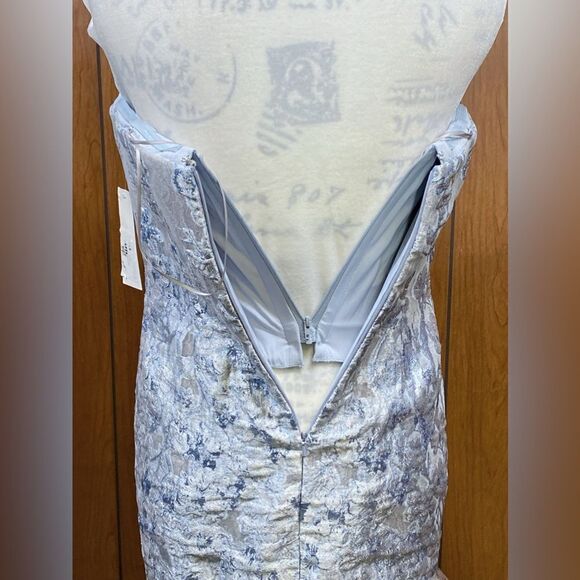 Rene Ruiz Collection Brocade Tulle Strapless Mermaid Gown size 4 - Picture 11 of 14